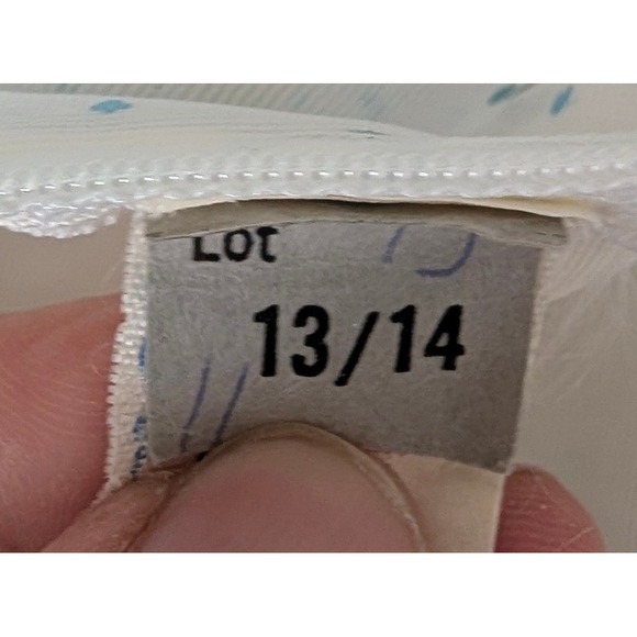 VTG 70s Tiered Prairie Dress Medium Lace Ruffle Long Sleeve Polka Dot Cottage - Picture 10 of 11